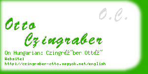 otto czingraber business card